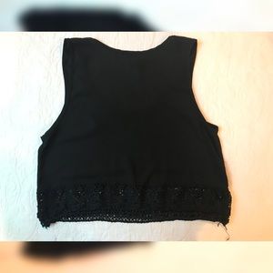 Black crop top